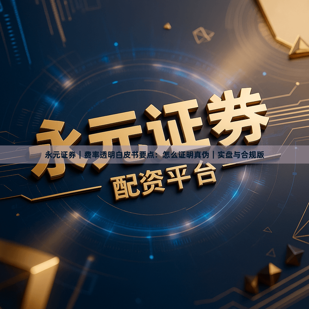 永元证券｜费率透明白皮书要点：怎么证明真伪｜实盘与合规版